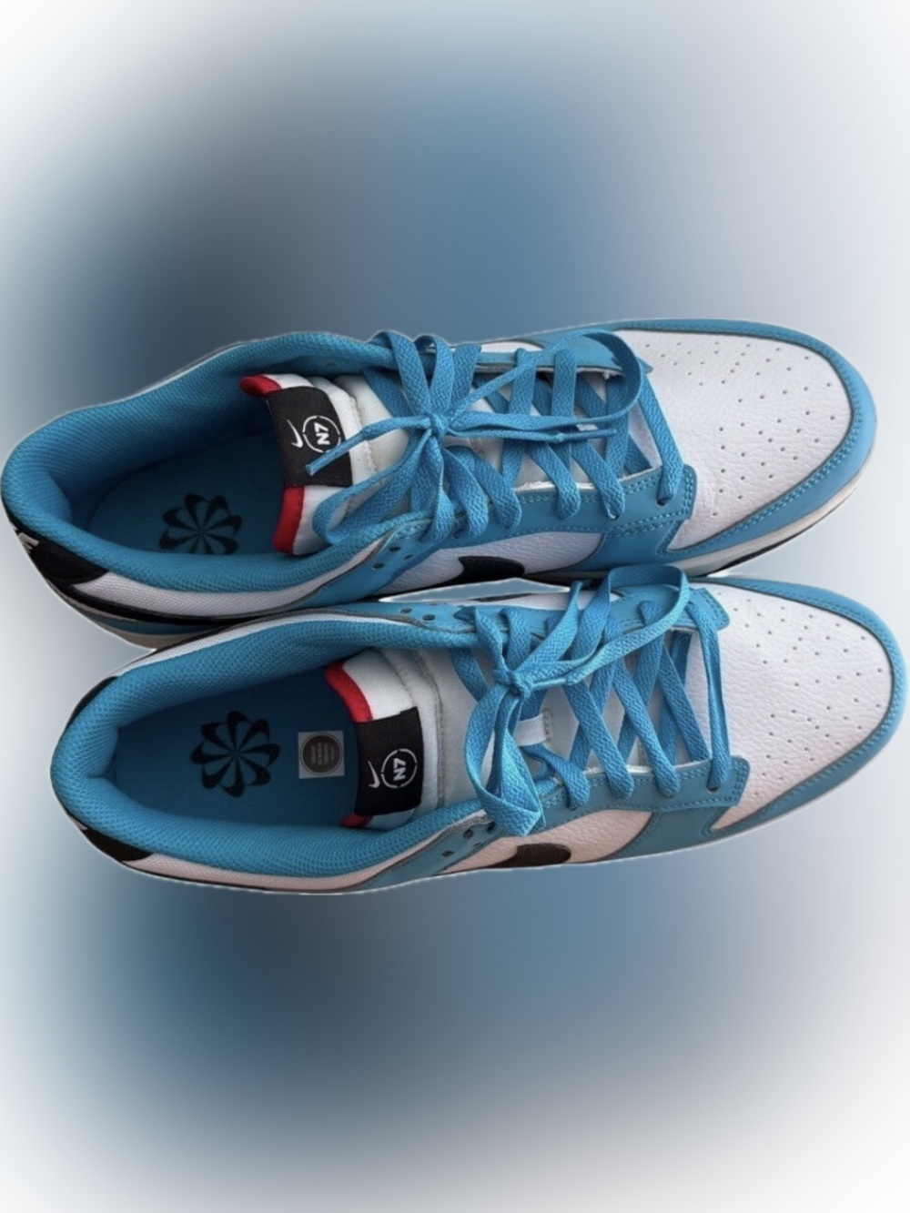 Nike Dunk Low N7 Light Photo Blue White Black HJ9076-400 Mens Size 14 - Picture 2 of 6